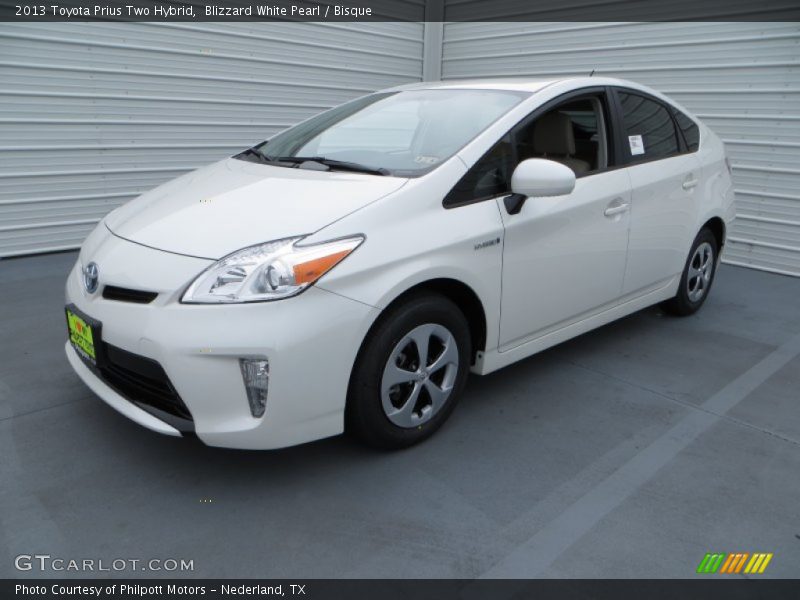 Blizzard White Pearl / Bisque 2013 Toyota Prius Two Hybrid