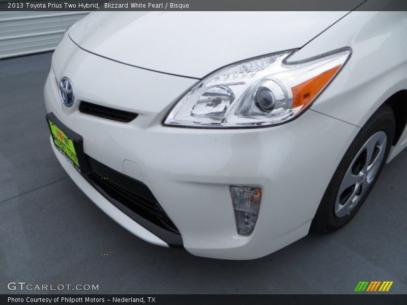 Blizzard White Pearl / Bisque 2013 Toyota Prius Two Hybrid