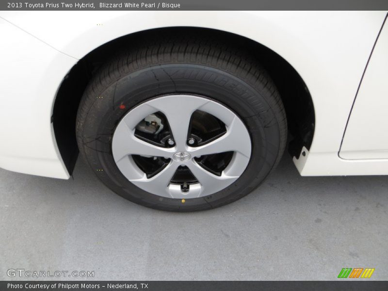 Blizzard White Pearl / Bisque 2013 Toyota Prius Two Hybrid