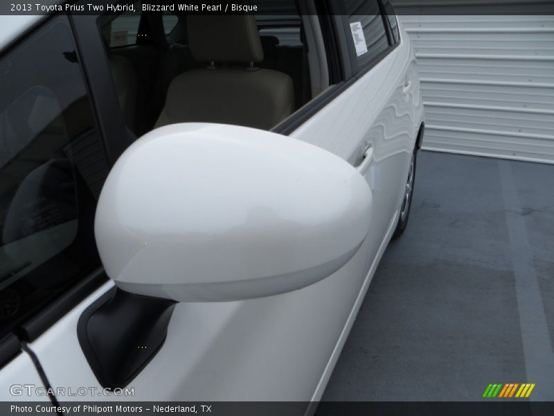 Blizzard White Pearl / Bisque 2013 Toyota Prius Two Hybrid