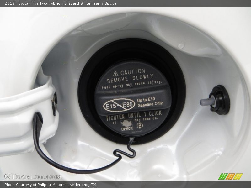 Blizzard White Pearl / Bisque 2013 Toyota Prius Two Hybrid