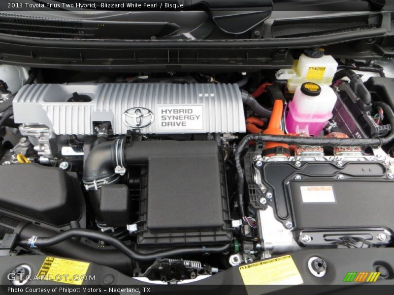 Blizzard White Pearl / Bisque 2013 Toyota Prius Two Hybrid