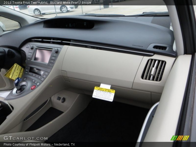 Blizzard White Pearl / Bisque 2013 Toyota Prius Two Hybrid