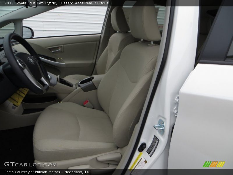 Blizzard White Pearl / Bisque 2013 Toyota Prius Two Hybrid