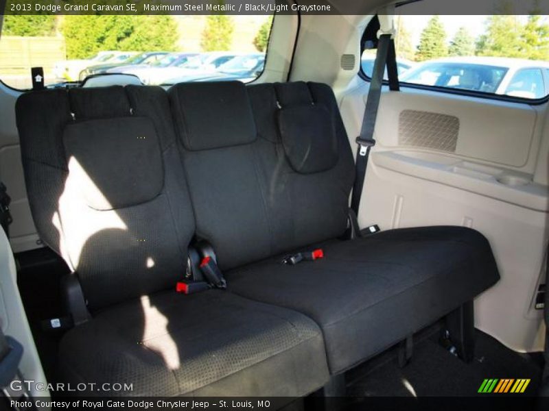 Maximum Steel Metallic / Black/Light Graystone 2013 Dodge Grand Caravan SE