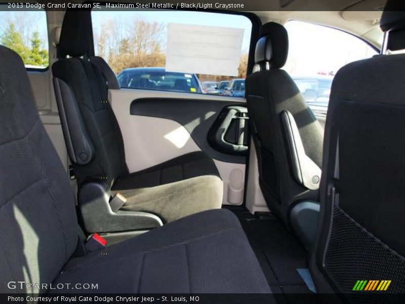 Maximum Steel Metallic / Black/Light Graystone 2013 Dodge Grand Caravan SE