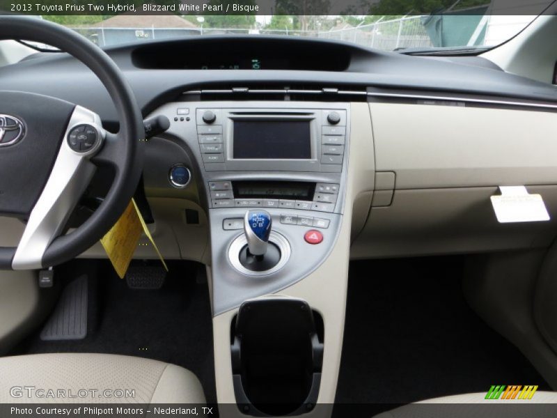 Blizzard White Pearl / Bisque 2013 Toyota Prius Two Hybrid