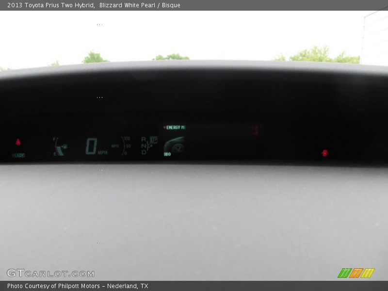 Blizzard White Pearl / Bisque 2013 Toyota Prius Two Hybrid