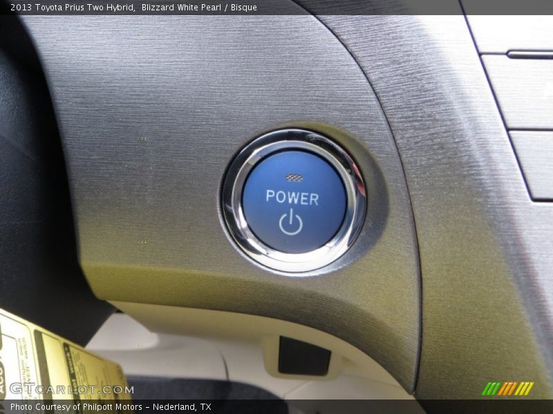 Blizzard White Pearl / Bisque 2013 Toyota Prius Two Hybrid