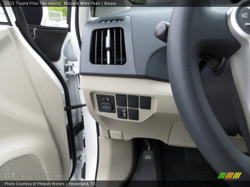 Blizzard White Pearl / Bisque 2013 Toyota Prius Two Hybrid