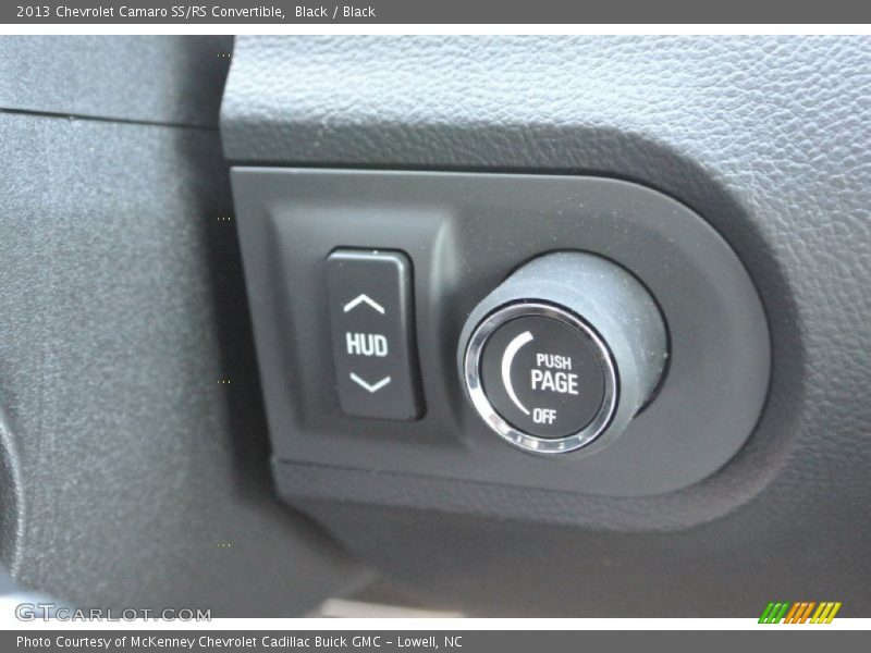 Controls of 2013 Camaro SS/RS Convertible