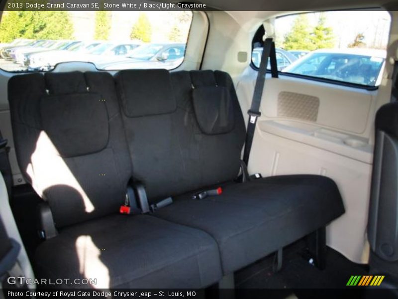 Stone White / Black/Light Graystone 2013 Dodge Grand Caravan SE