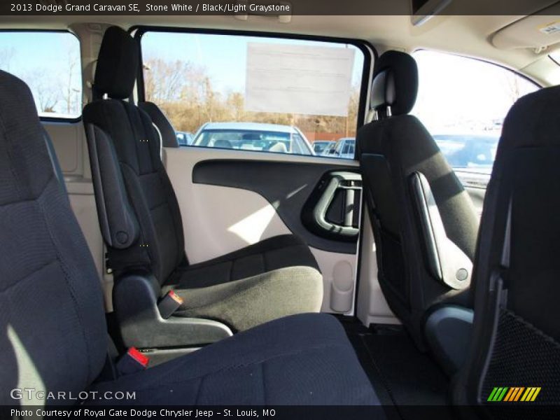 Stone White / Black/Light Graystone 2013 Dodge Grand Caravan SE