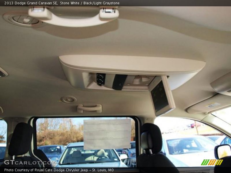 Stone White / Black/Light Graystone 2013 Dodge Grand Caravan SE