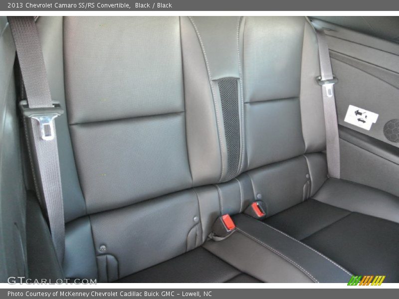 Rear Seat of 2013 Camaro SS/RS Convertible