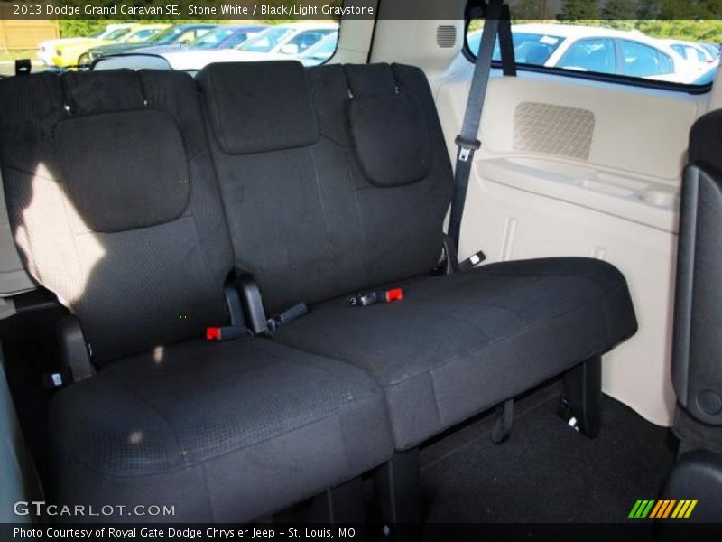 Stone White / Black/Light Graystone 2013 Dodge Grand Caravan SE