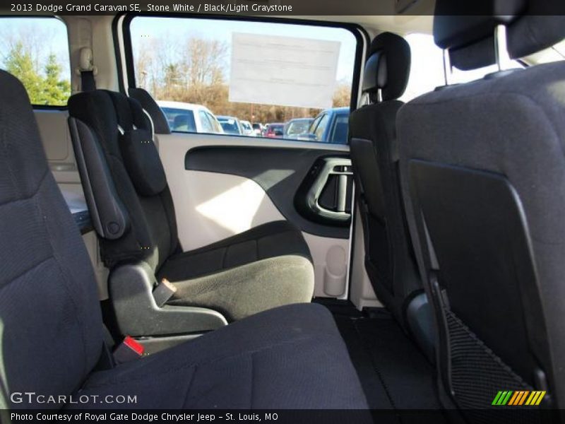 Stone White / Black/Light Graystone 2013 Dodge Grand Caravan SE