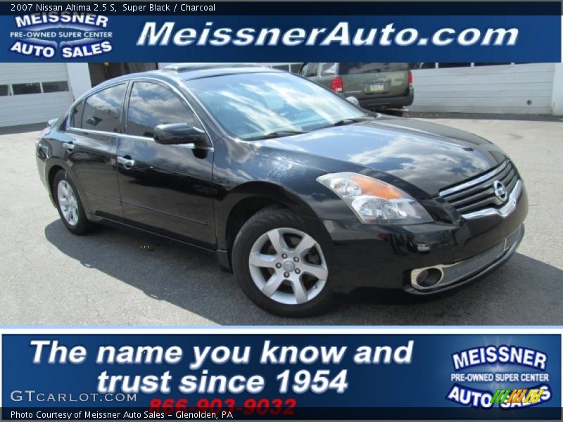Super Black / Charcoal 2007 Nissan Altima 2.5 S