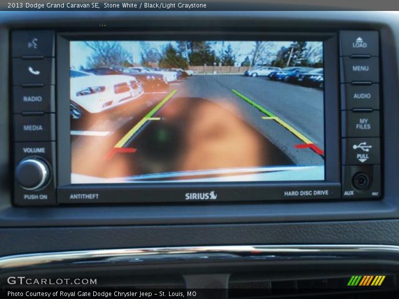 Stone White / Black/Light Graystone 2013 Dodge Grand Caravan SE