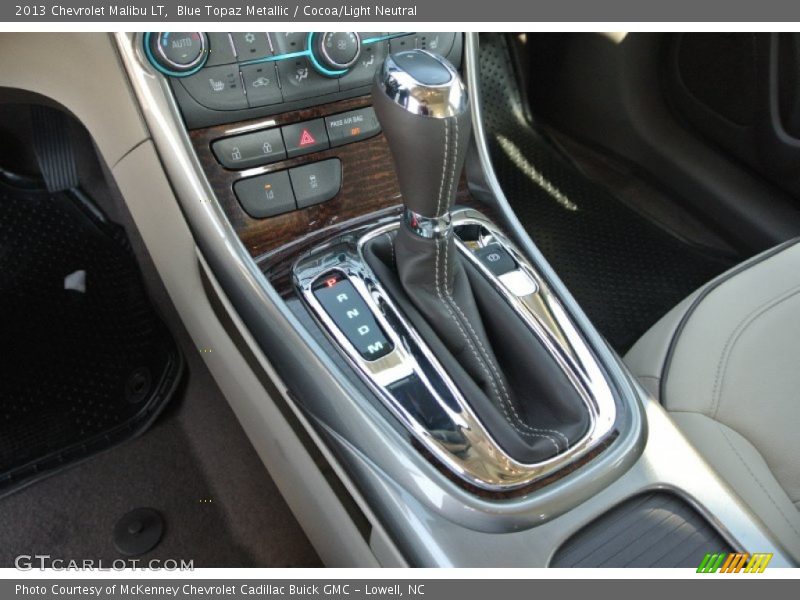 Blue Topaz Metallic / Cocoa/Light Neutral 2013 Chevrolet Malibu LT