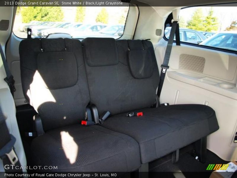 Stone White / Black/Light Graystone 2013 Dodge Grand Caravan SE