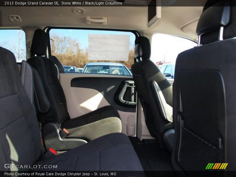 Stone White / Black/Light Graystone 2013 Dodge Grand Caravan SE