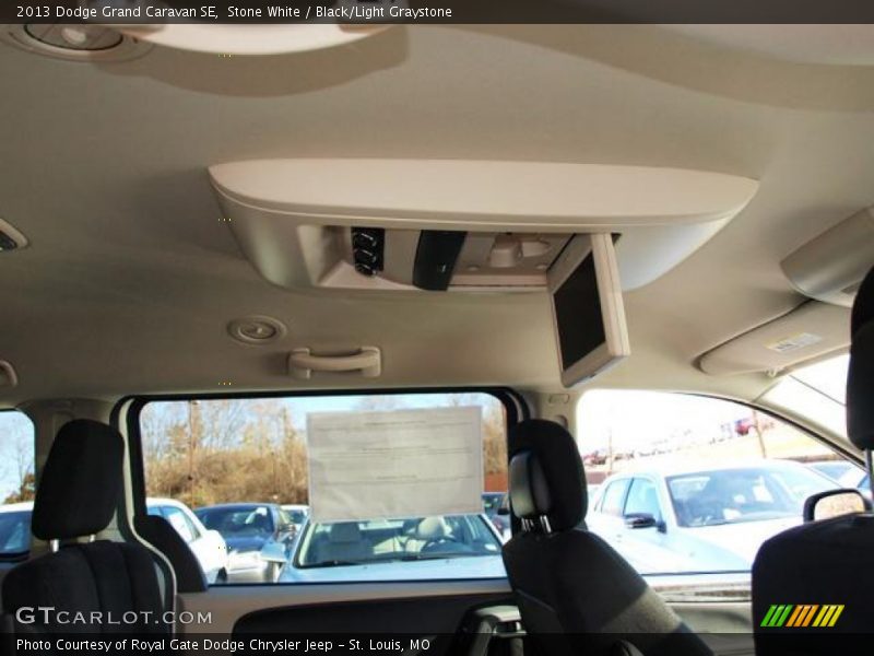Stone White / Black/Light Graystone 2013 Dodge Grand Caravan SE