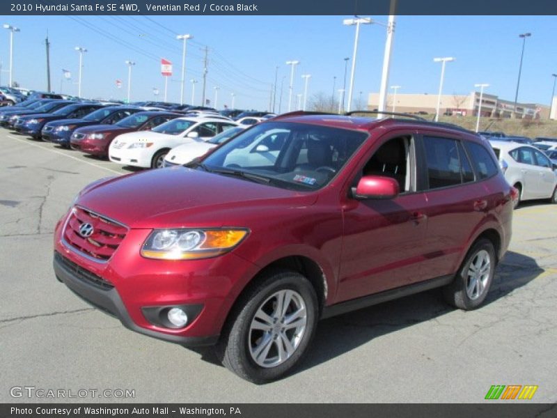 Venetian Red / Cocoa Black 2010 Hyundai Santa Fe SE 4WD