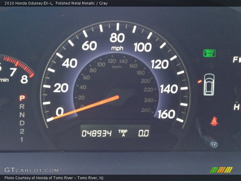 Polished Metal Metallic / Gray 2010 Honda Odyssey EX-L
