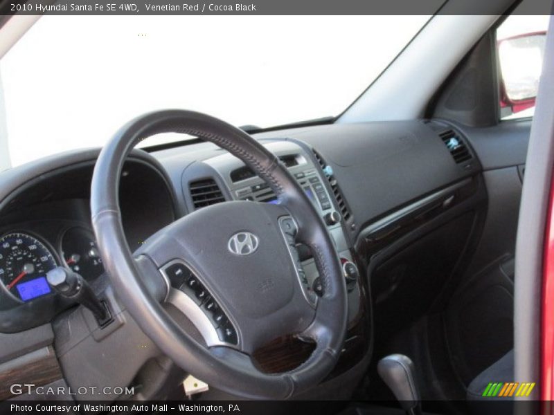 Venetian Red / Cocoa Black 2010 Hyundai Santa Fe SE 4WD