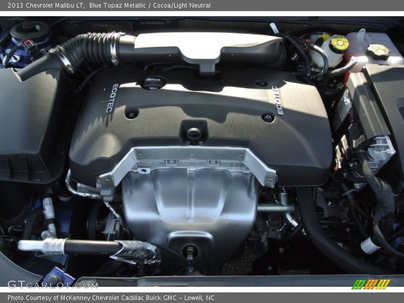Blue Topaz Metallic / Cocoa/Light Neutral 2013 Chevrolet Malibu LT
