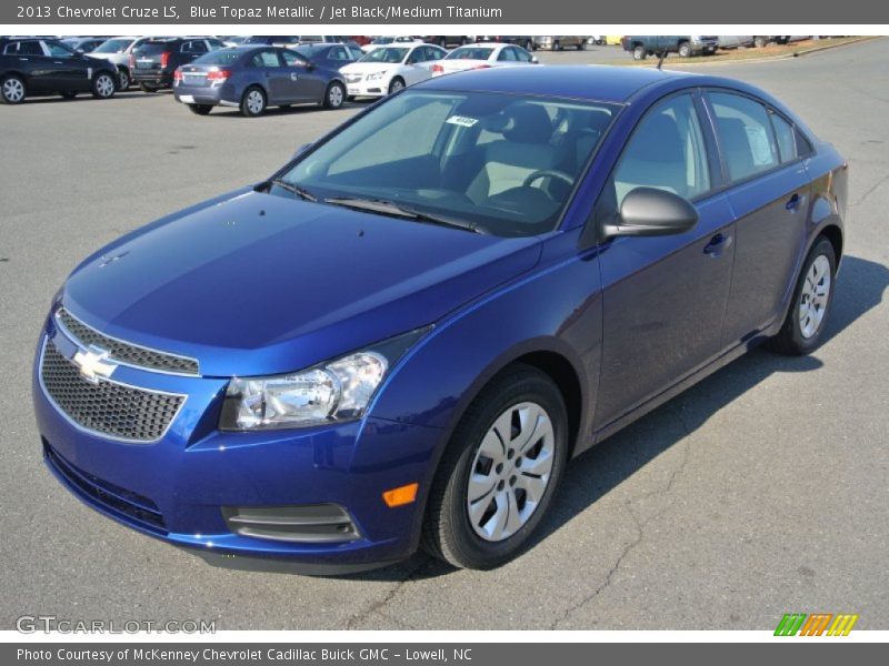 Blue Topaz Metallic / Jet Black/Medium Titanium 2013 Chevrolet Cruze LS