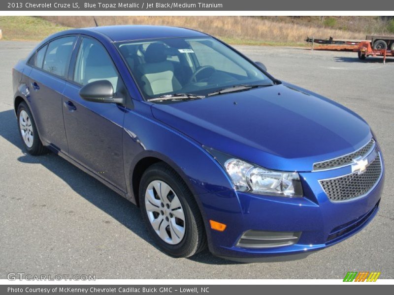 Blue Topaz Metallic / Jet Black/Medium Titanium 2013 Chevrolet Cruze LS