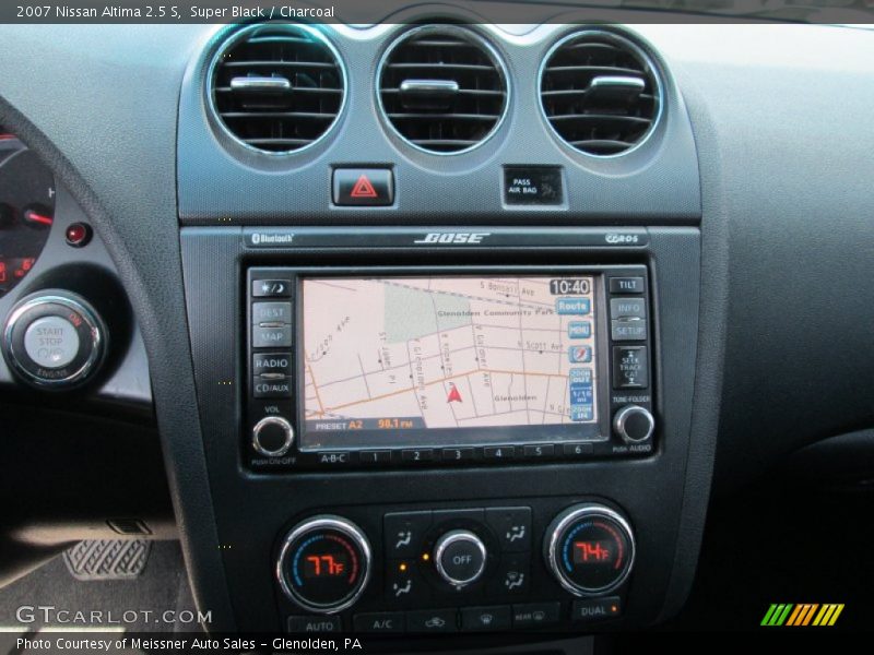 Super Black / Charcoal 2007 Nissan Altima 2.5 S