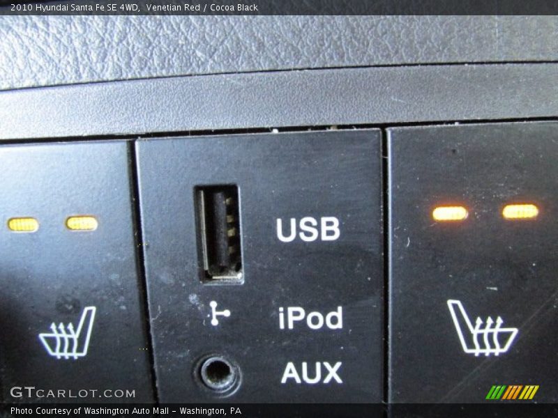 Venetian Red / Cocoa Black 2010 Hyundai Santa Fe SE 4WD