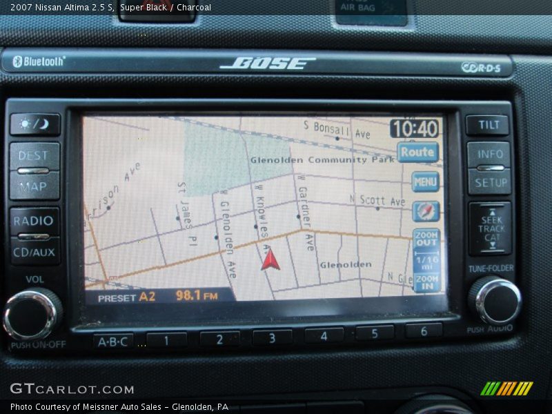 Super Black / Charcoal 2007 Nissan Altima 2.5 S
