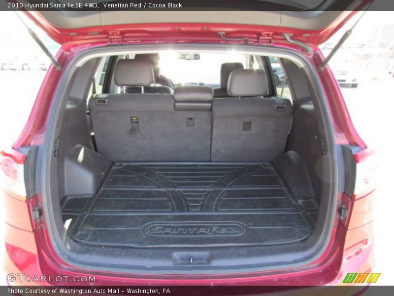 Venetian Red / Cocoa Black 2010 Hyundai Santa Fe SE 4WD