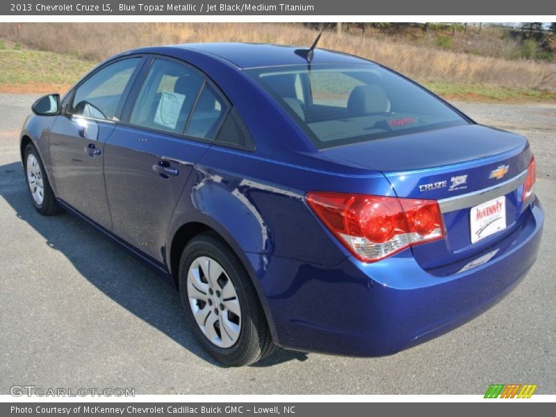 Blue Topaz Metallic / Jet Black/Medium Titanium 2013 Chevrolet Cruze LS