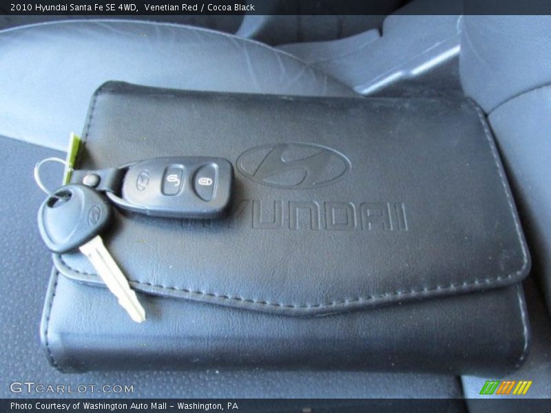 Venetian Red / Cocoa Black 2010 Hyundai Santa Fe SE 4WD