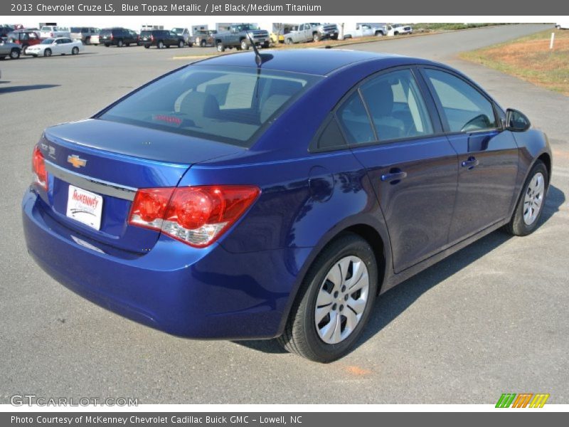 Blue Topaz Metallic / Jet Black/Medium Titanium 2013 Chevrolet Cruze LS