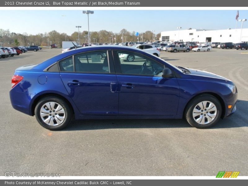 Blue Topaz Metallic / Jet Black/Medium Titanium 2013 Chevrolet Cruze LS
