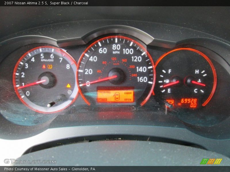Super Black / Charcoal 2007 Nissan Altima 2.5 S
