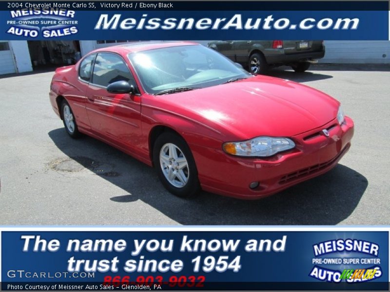 Victory Red / Ebony Black 2004 Chevrolet Monte Carlo SS
