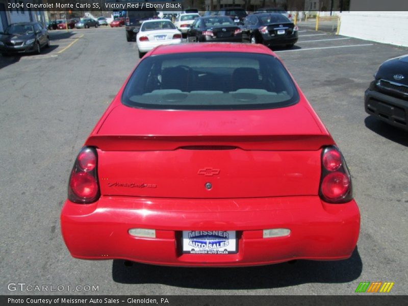 Victory Red / Ebony Black 2004 Chevrolet Monte Carlo SS
