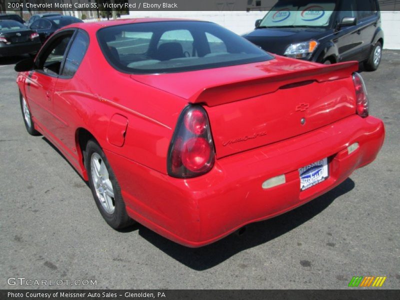 Victory Red / Ebony Black 2004 Chevrolet Monte Carlo SS