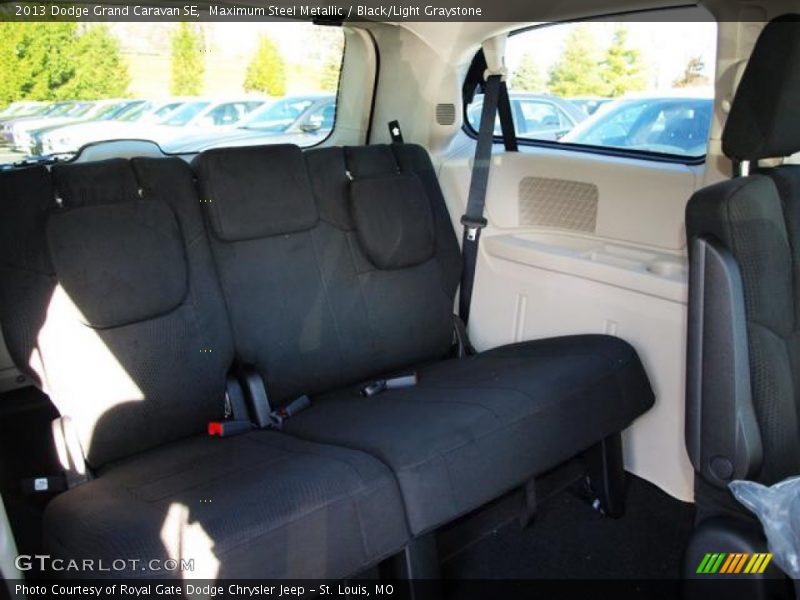 Maximum Steel Metallic / Black/Light Graystone 2013 Dodge Grand Caravan SE