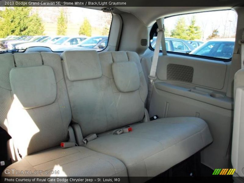 Stone White / Black/Light Graystone 2013 Dodge Grand Caravan SE