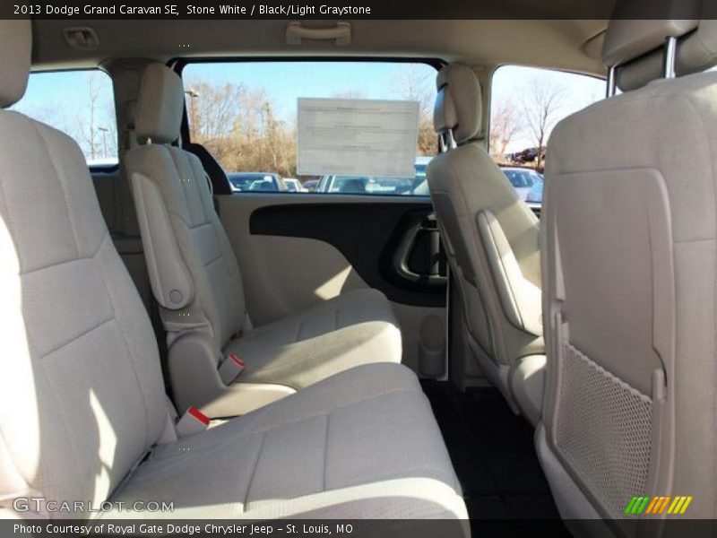 Stone White / Black/Light Graystone 2013 Dodge Grand Caravan SE