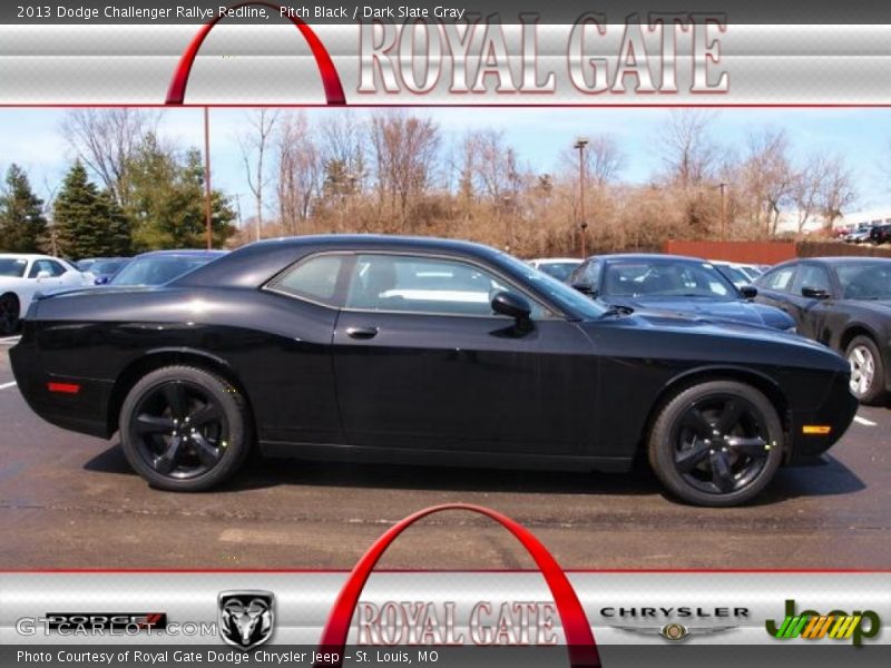 Pitch Black / Dark Slate Gray 2013 Dodge Challenger Rallye Redline