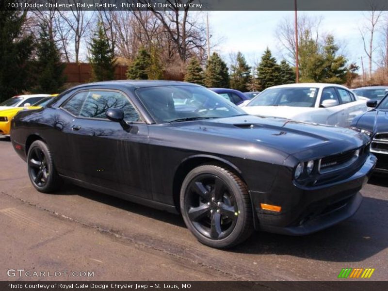 Pitch Black / Dark Slate Gray 2013 Dodge Challenger Rallye Redline